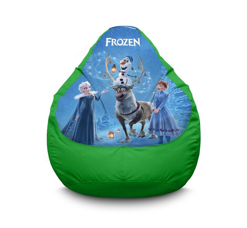 Кресло мешок Frozen Olaf and friends Оксфорд XXL 90х125 см Зеленый