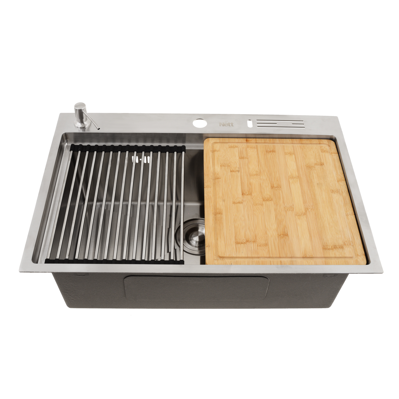 Комплект мойки на кухню и смесители NS-7048 из нержавеющей стали (2999643059)