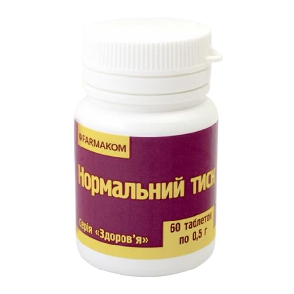 Комплекс для профилактики давления и кровообращения Farmakom Нормальное Давление 60 таб. (000027427) Комплекс для профилактики давления и кровообращения Farmakom Нормальное Давление 60 таб. (000027427)