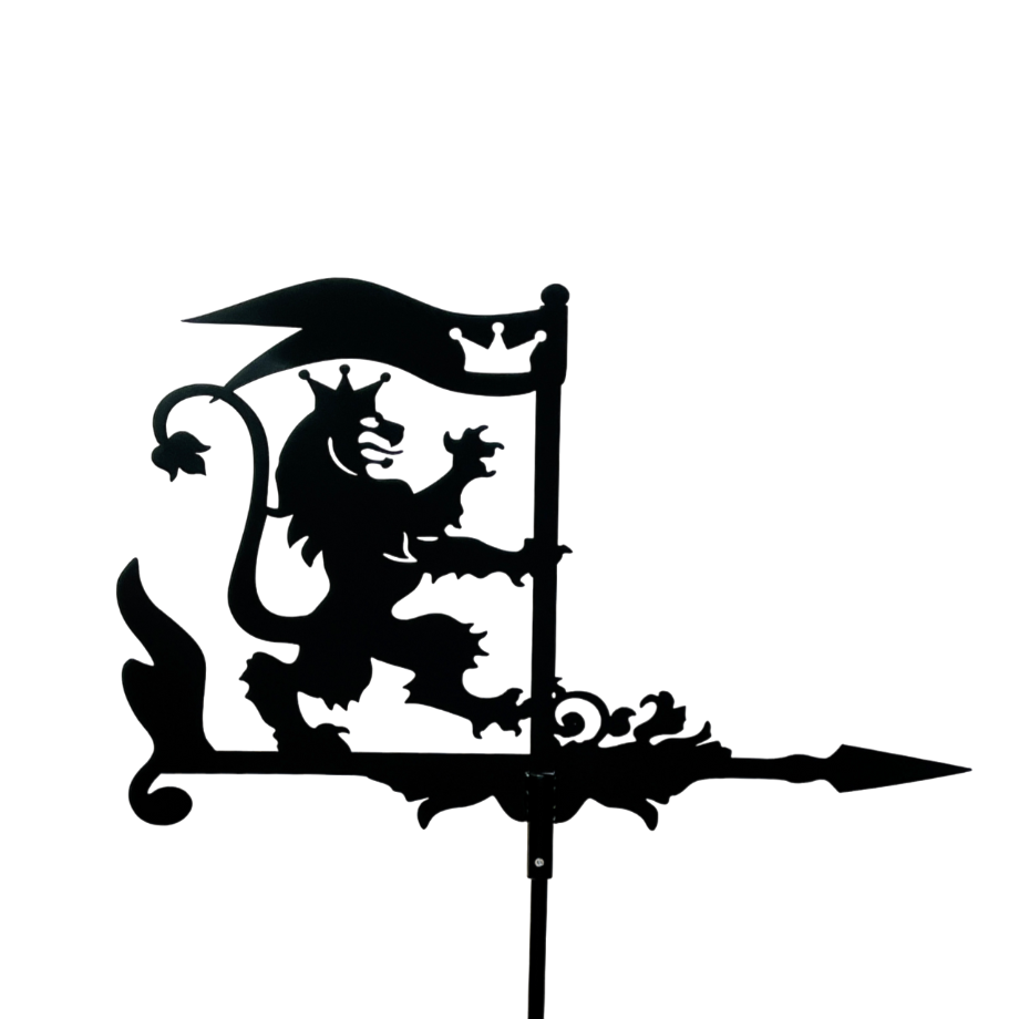 Флюгер на дах маленький Лев з прапором на альтанку/колодязь/огорожу 10 70x50 см (1092434)