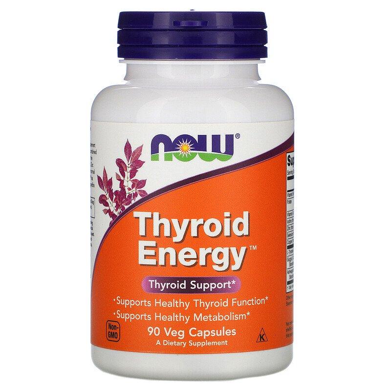 Поддержка щитовидной железы NOW Foods Thyroid Energy 90 капсул (1011308777)