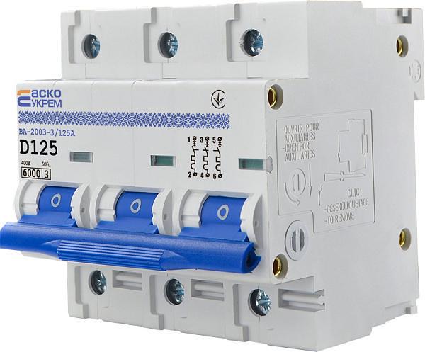 Автоматический выключатель АСКО-УКРЕМ ВА-2003 3р 125А (A0010030010)