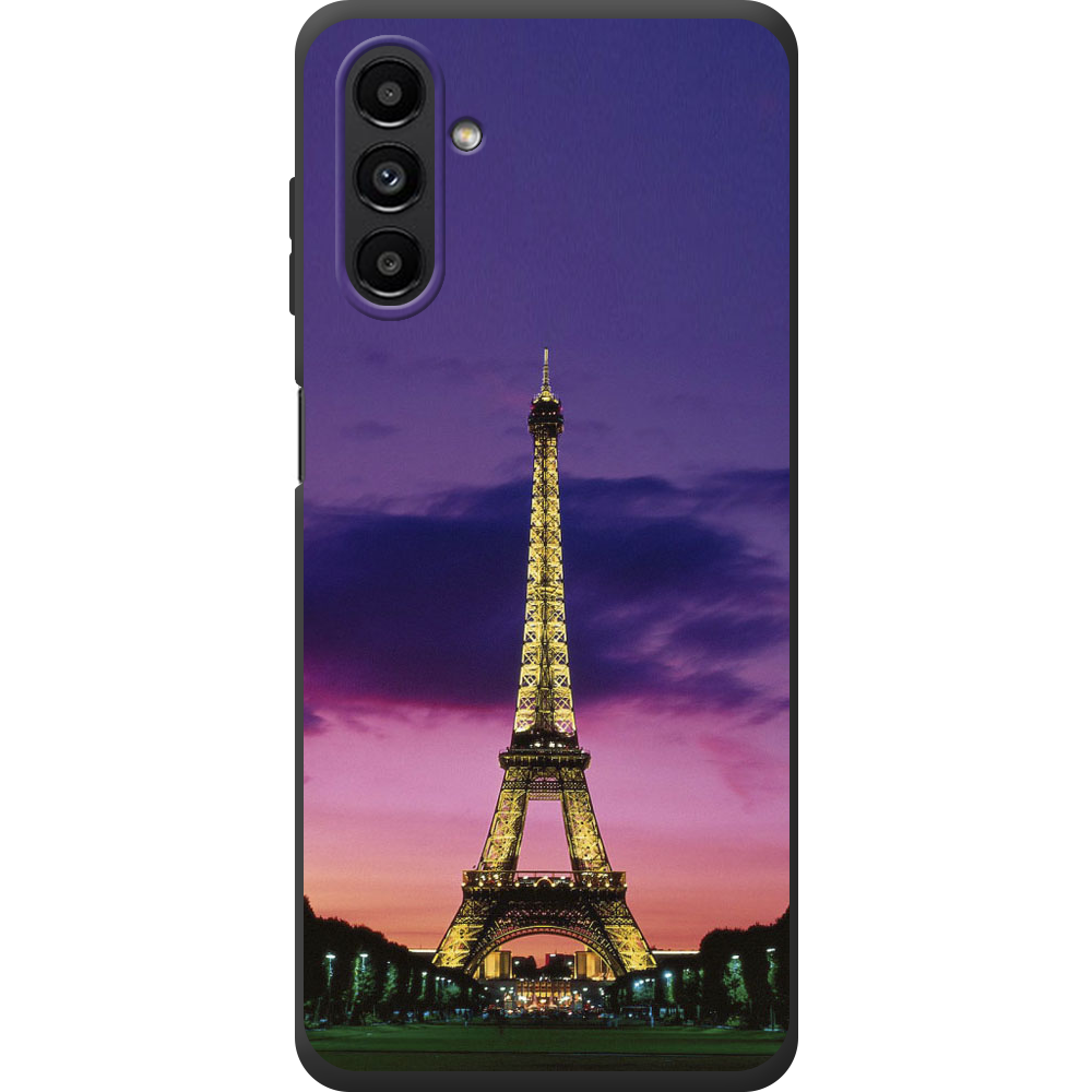 Чохол BoxFace Samsung Galaxy A13 (A136) Опівночі в Парижі Чорний силікон (44113-up964-44166)
