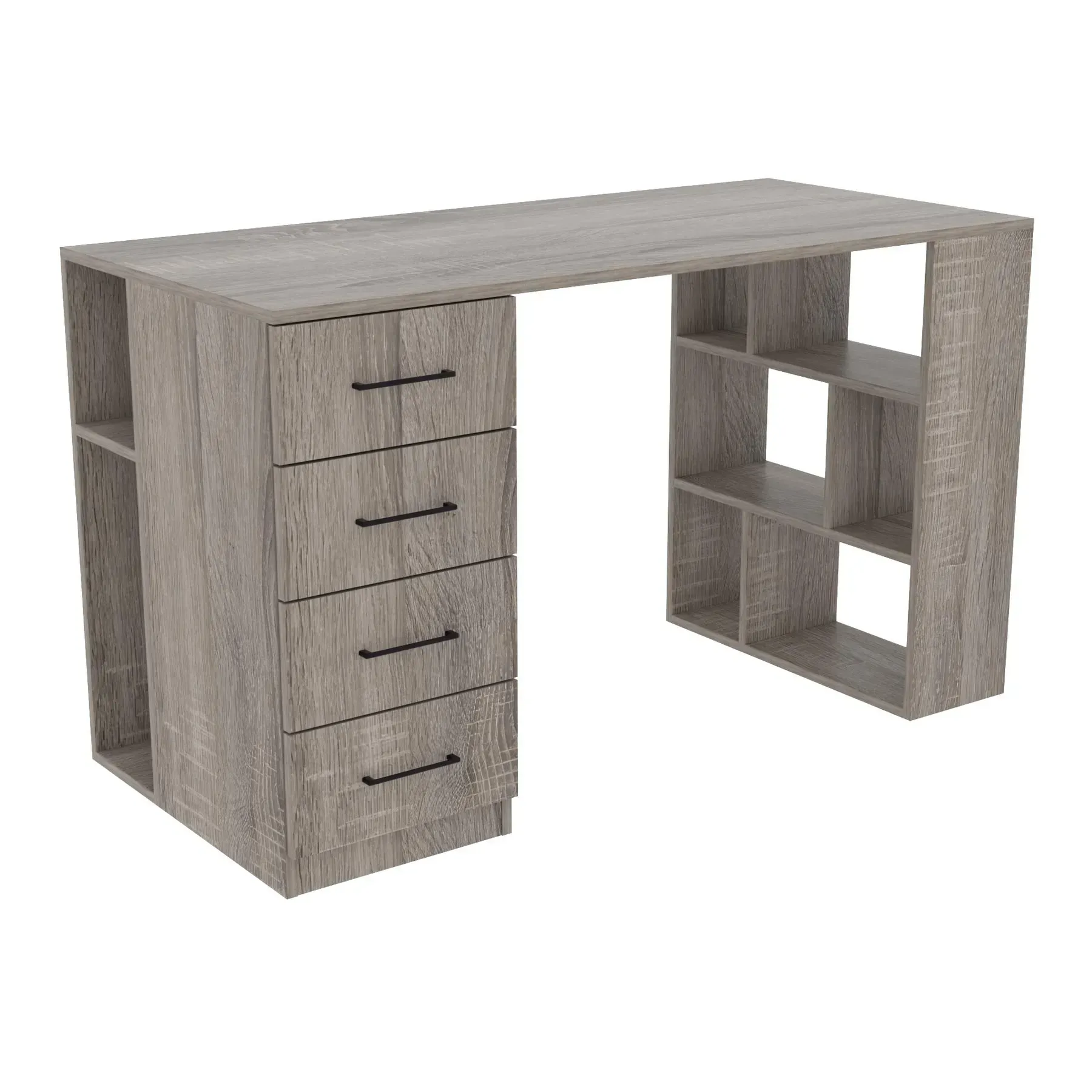 Стіл письмовий Kontinent Tetris Т-8 130х60х76 см Дуб Сонома Трюфель (85599801)