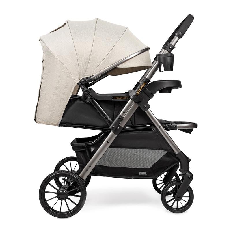 Коляска прогулянкова Ninos Maxi 2 з перекидною ручкою Light Grey/Graphite (NM2025LB) - фото 6