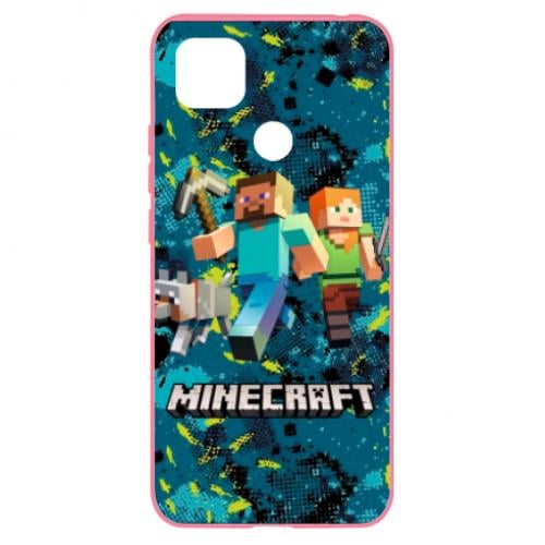 Чехол для Xiaomi Redmi 9c Minecraft Steve Alex And Dog (6848392-7-134799) - фото 1