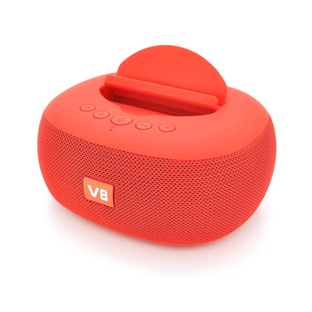 Колонка DV08 Bluetooth 4,1 до 10 м 2х5W 4Ω 1200 mAh ≥90dB TF card/USB DC 5V Red (33831)