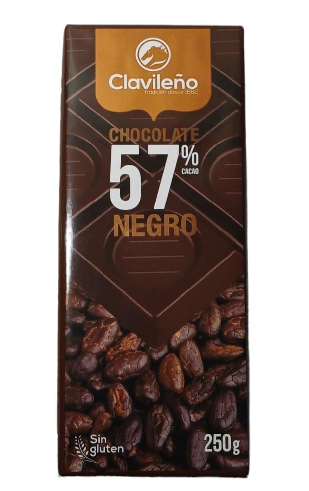 Шоколад чорний Clavileno Negro 57% какао 250 г (57400)