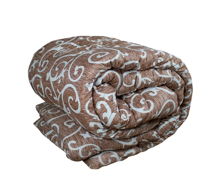 Ковдра євро відкрита зимова з вовни Leri Max 21512 195х210 см Коричневий (8-6-5150434) - фото 1