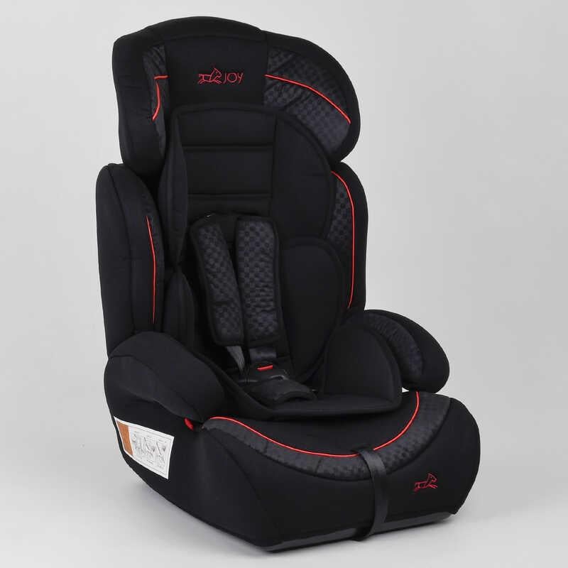 Автокресло детское Joy 57893 В универсальная группа 1/2/3 9-36 кг Black/Red (100052)