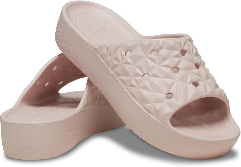 Шльопанці жіночі Crocs Slade Geometric р. 36-37 Бежевий (17834)