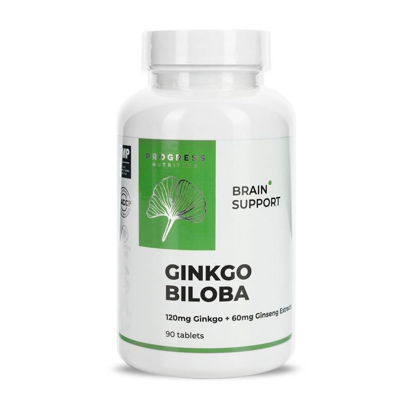 Гинкго билоба Progress Nutrition Ginkgo Biloba 120 мг 90 табл.