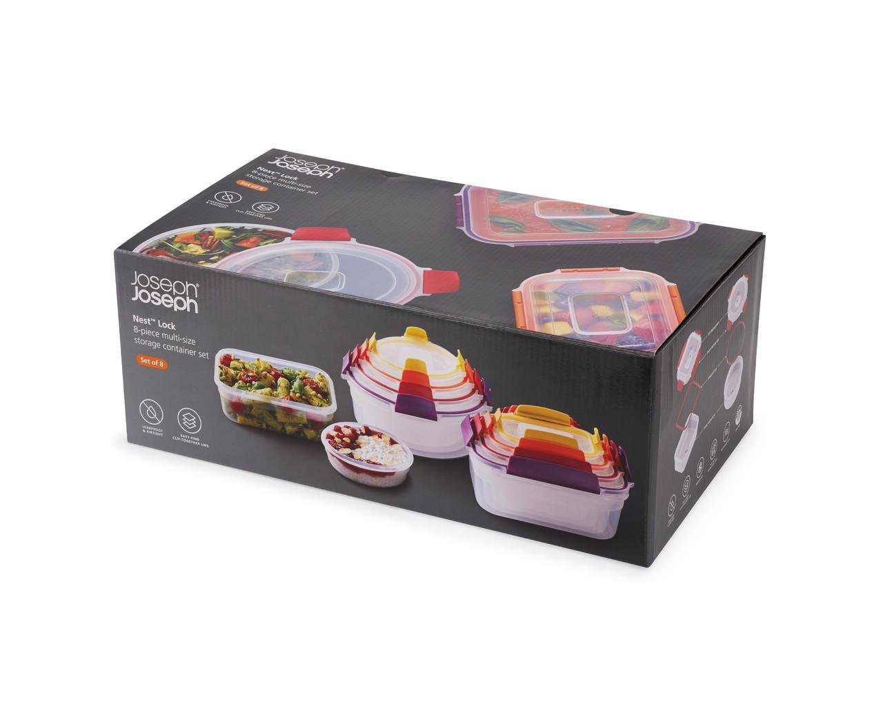 Комплект контейнеров Joseph Joseph Nest Lock для хранения пищи 8 шт. (1000013 ) - фото 6 Комплект контейнеров Joseph Joseph Nest Lock для хранения пищи 8 шт. (1000013 ) - фото 6