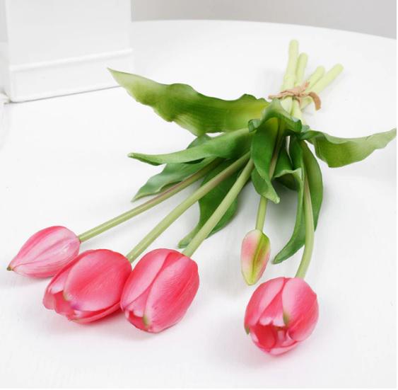 Тюльпан букет Indigo Lux 3 головы 2 бутона 40 см Розовый (778-5) - фото 4 Тюльпан букет Indigo Lux 3 головы 2 бутона 40 см Розовый (778-5) - фото 4