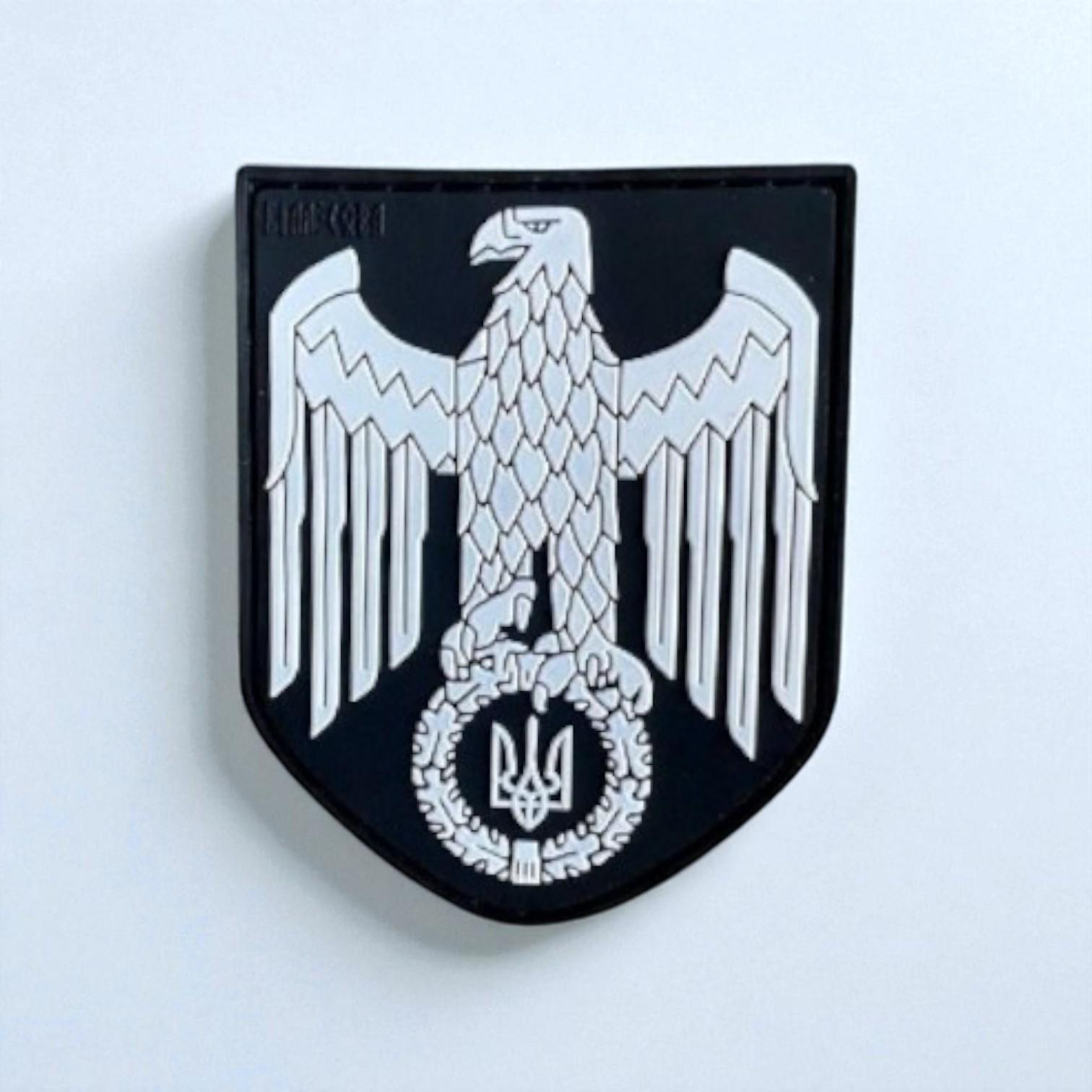 Шеврон Украинский орел Черный