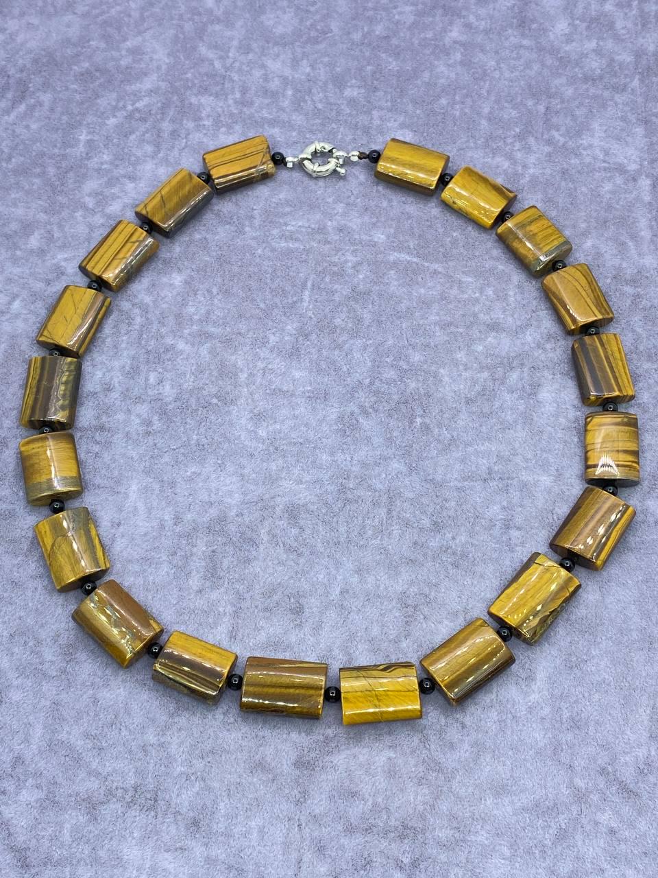 Бусы тигровый глаз 50 см Коричневый (580-5)