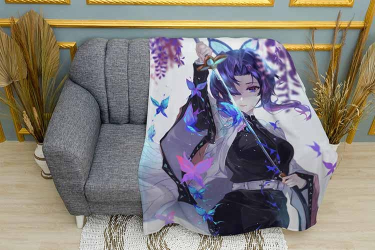 Плед Shinobu Kochо Demon Slayer плюш однослойный 150х210 см (113094-1)