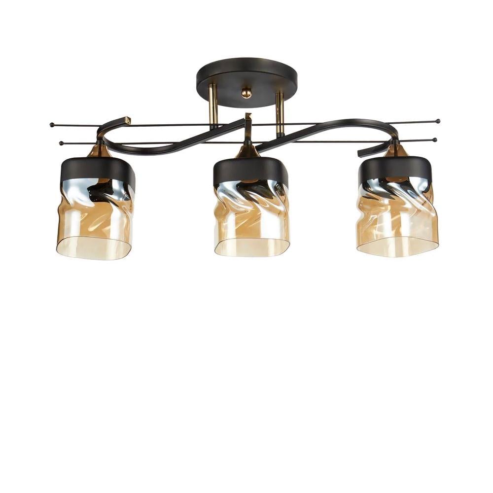 Люстра потолочная Light House SC-20233/3 BK/FG 540х175х255 мм Черный/Золотой