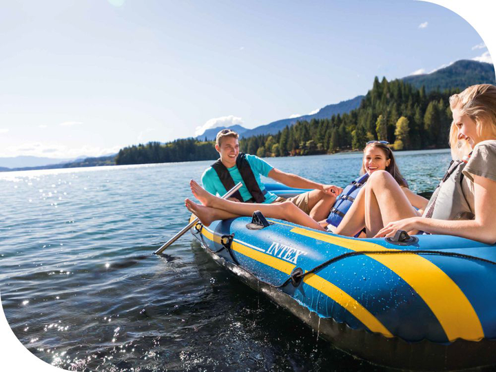 Човен надувний Intex Challenger 3 Set Тримісний з веслами/насосом 295x137x43 см (68370) - фото 10 Човен надувний Intex Challenger 3 Set Тримісний з веслами/насосом 295x137x43 см (68370) - фото 10