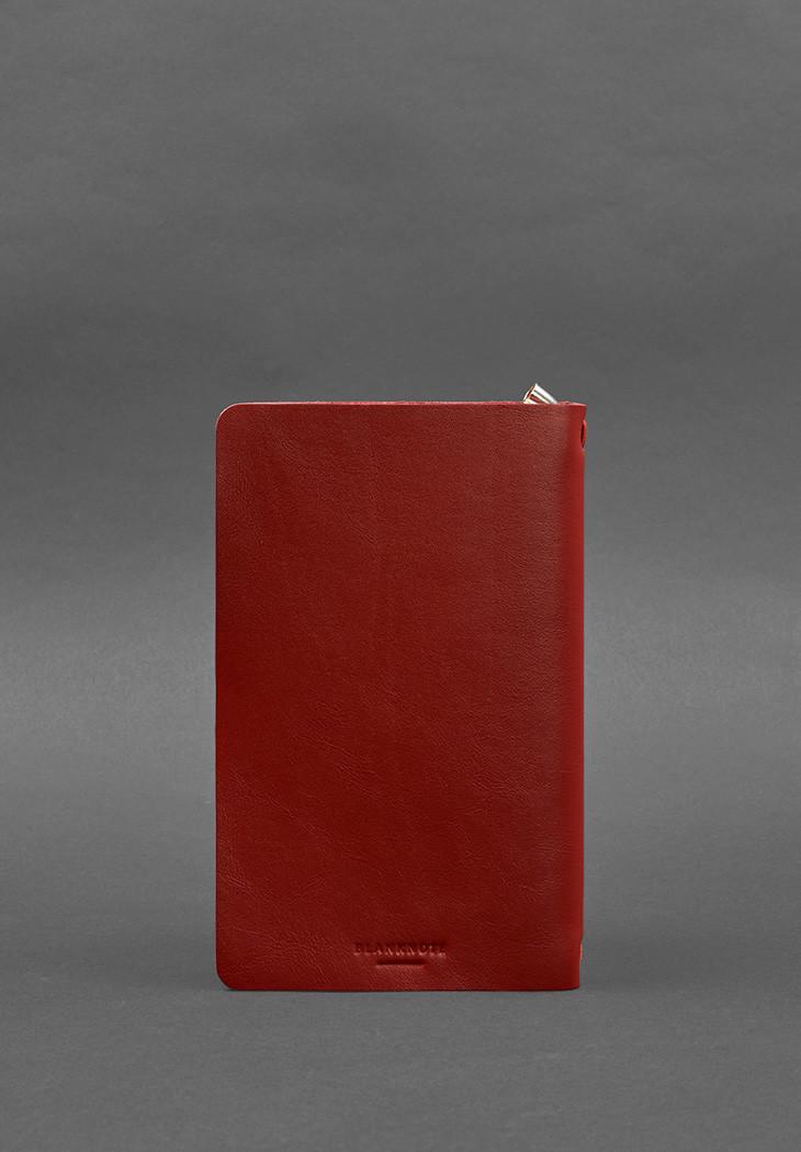 Кожаный блокнот Софт-бук 8.0 на резинке краст Красный (A-028075) - фото 4 Кожаный блокнот Софт-бук 8.0 на резинке краст Красный (A-028075) - фото 4