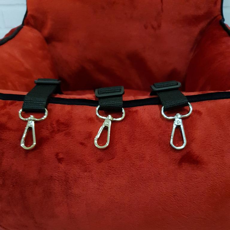 Автокрісло для собак Amore mio Cane Medium до 10 кг 60х50х25 см Red (CS-0020) - фото 4 Автокрісло для собак Amore mio Cane Medium до 10 кг 60х50х25 см Red (CS-0020) - фото 4