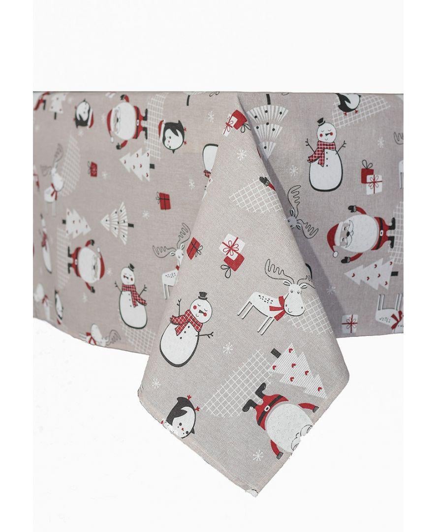 Скатертина новорічна 300х136 см (027109)