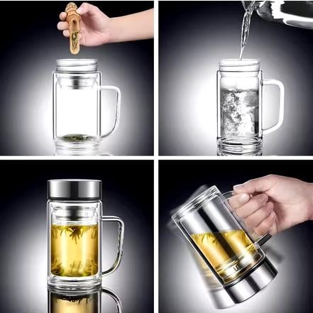 Кружка заварник-термос Lunch Right Hot&Cool LR40 інф'юзерного типу 380 мл (22773781) - фото 3 Кружка заварник-термос Lunch Right Hot&Cool LR40 інф'юзерного типу 380 мл (22773781) - фото 3