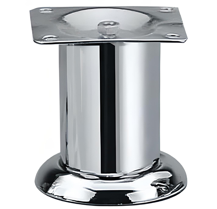 Мебельная ножка Sigma T-eco нерегулируемая d 45 мм x 80 мм Хром (111019)