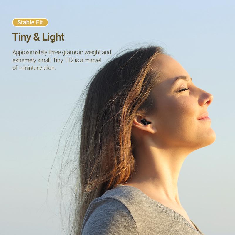 Навушники бездротові Vention Tine T12 Bluetooth 5.3 TWS 20 год відтверення 10 мм AAC/SBC Hi-Fi водонепроникні IPX4 Білий (NBLW0) - фото 4