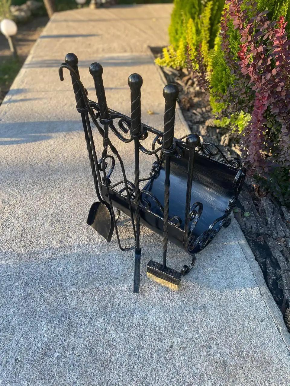 Каминный набор с дровником 70х38 см и аксессуарами (Vi_001125) - фото 3 Каминный набор с дровником 70х38 см и аксессуарами (Vi_001125) - фото 3