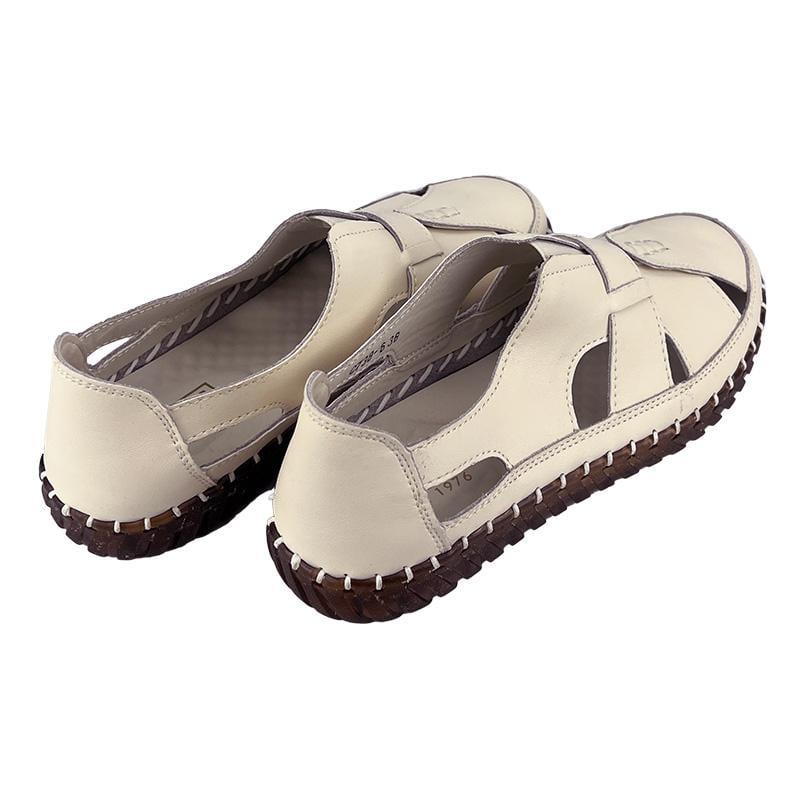 Мокасини жіночі шкіряні 10738-6 p. 36 23 см Бежевий - фото 4