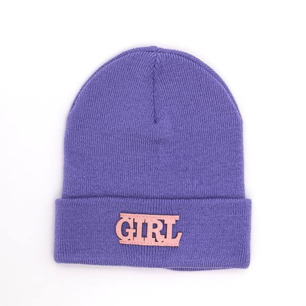 Шапка дитяча для дівчаток Аліса DV301 без підкладки 44-48 см Фіолетовий