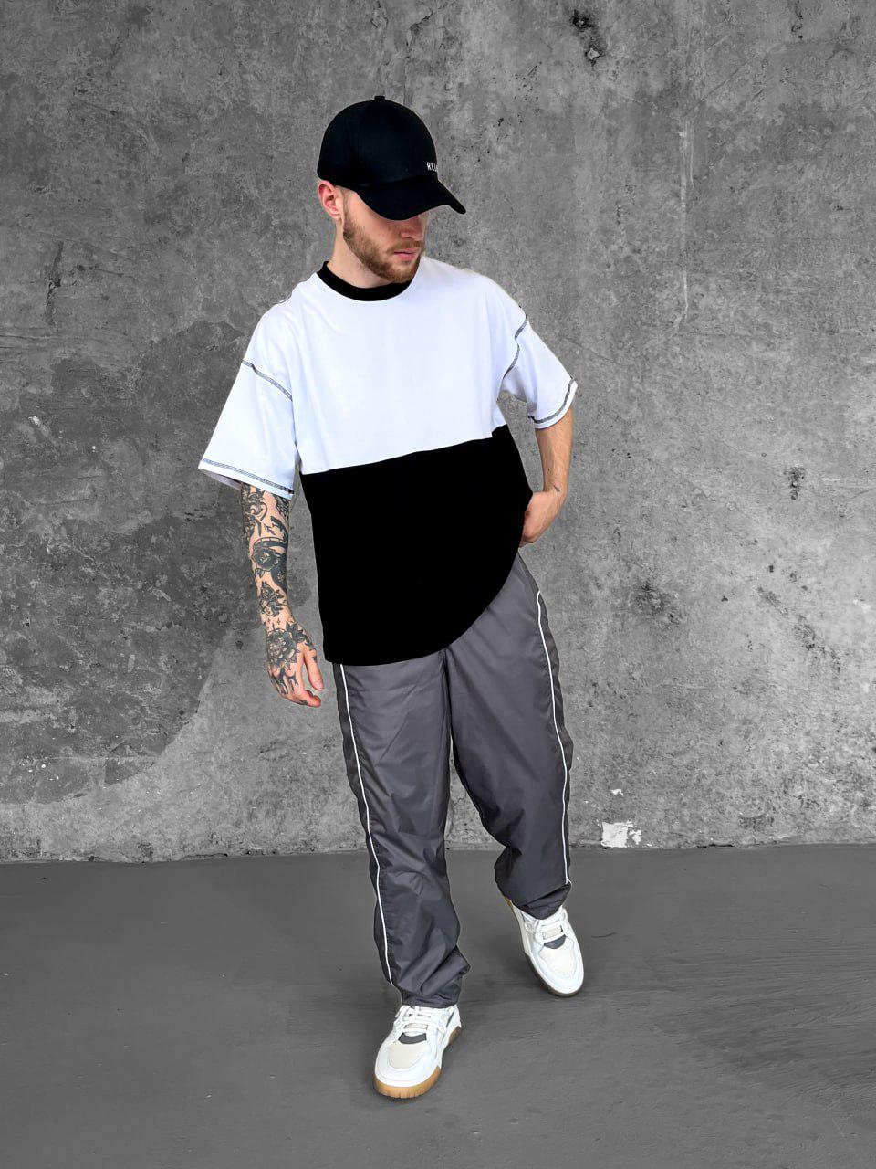 Спортивні штани чоловічі Slide оверсайз XL Сірий (26456/2/4) - фото 7 Спортивні штани чоловічі Slide оверсайз XL Сірий (26456/2/4) - фото 7