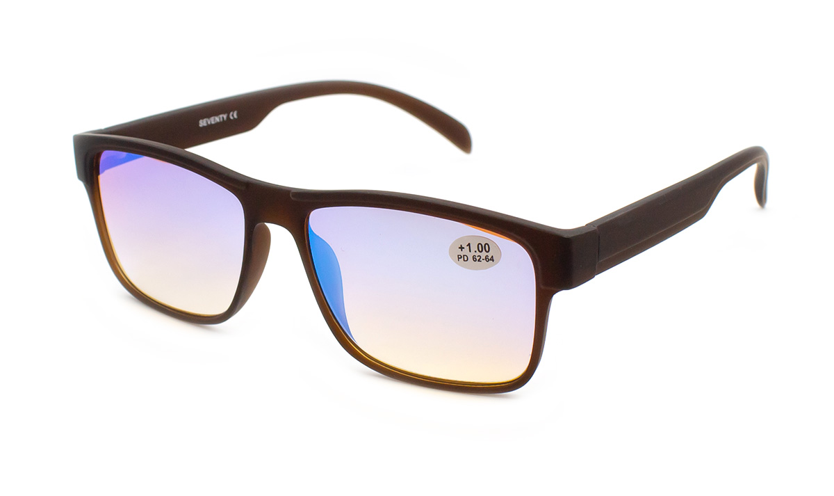 Очки водительские Seventy 25507-C3 диоптрийные зеркальное покрытие пластиковая оправа поляризационные антибликовые (40420-2)