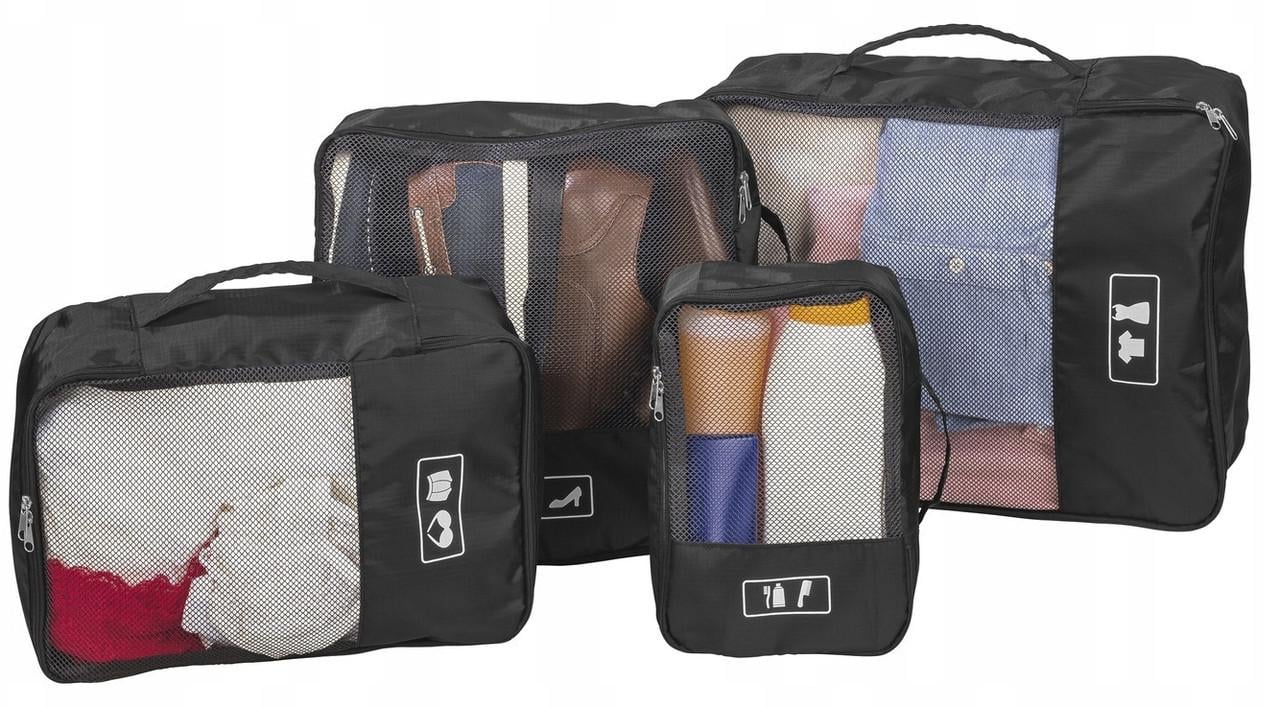 Набор из четырех дорожных органайзеров Topmove Traveler Черный