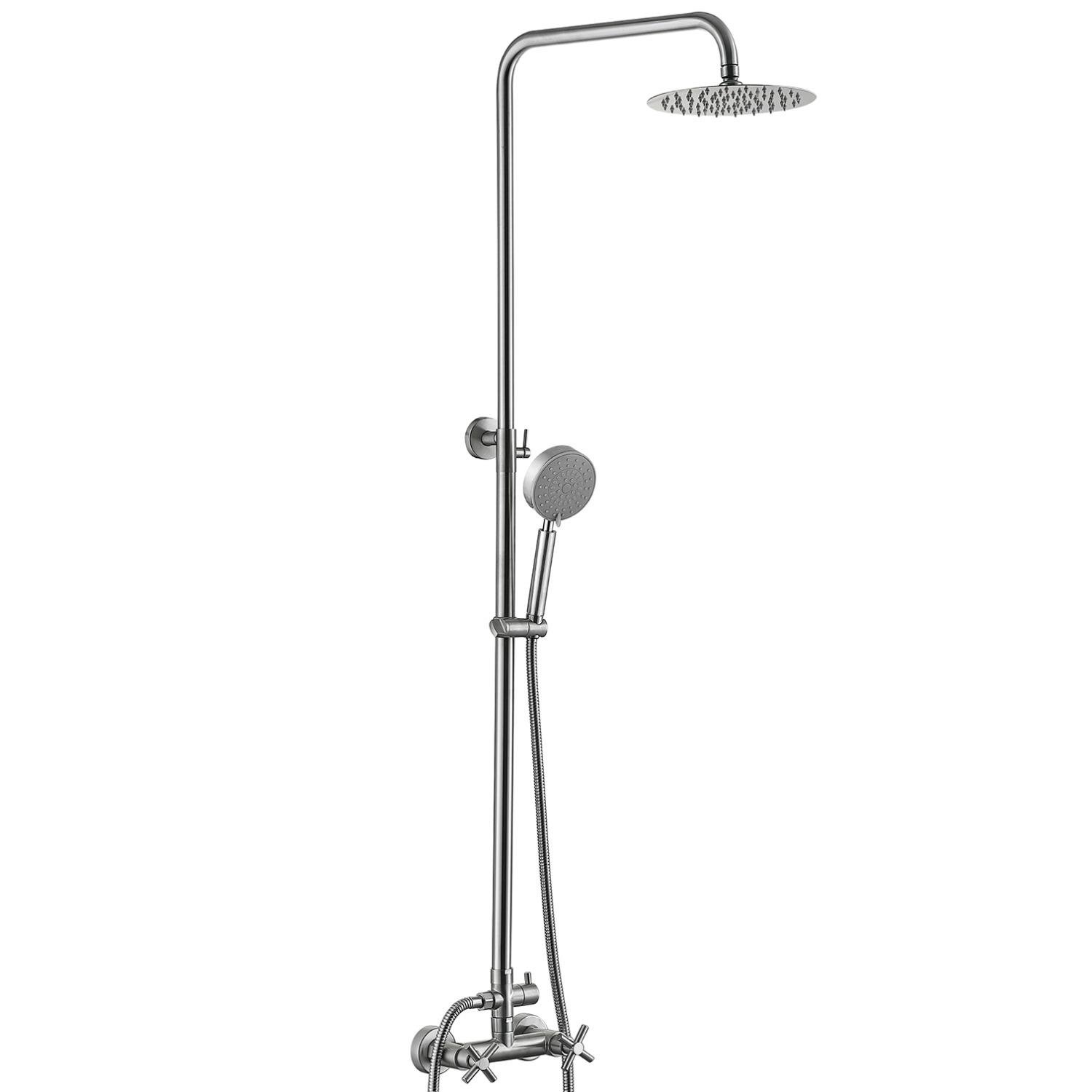 Душова система із змішувачем Lidz Wind LDWIN1363NKS43389 Сатин (172027)