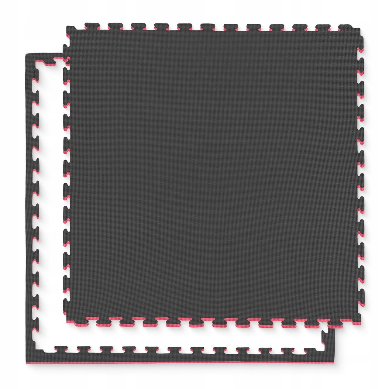 Мат-пазл 4FIZJO Mat Puzzle EVA ластівчин хвист 100x100x2 см Black/Red (P-5907739310637)