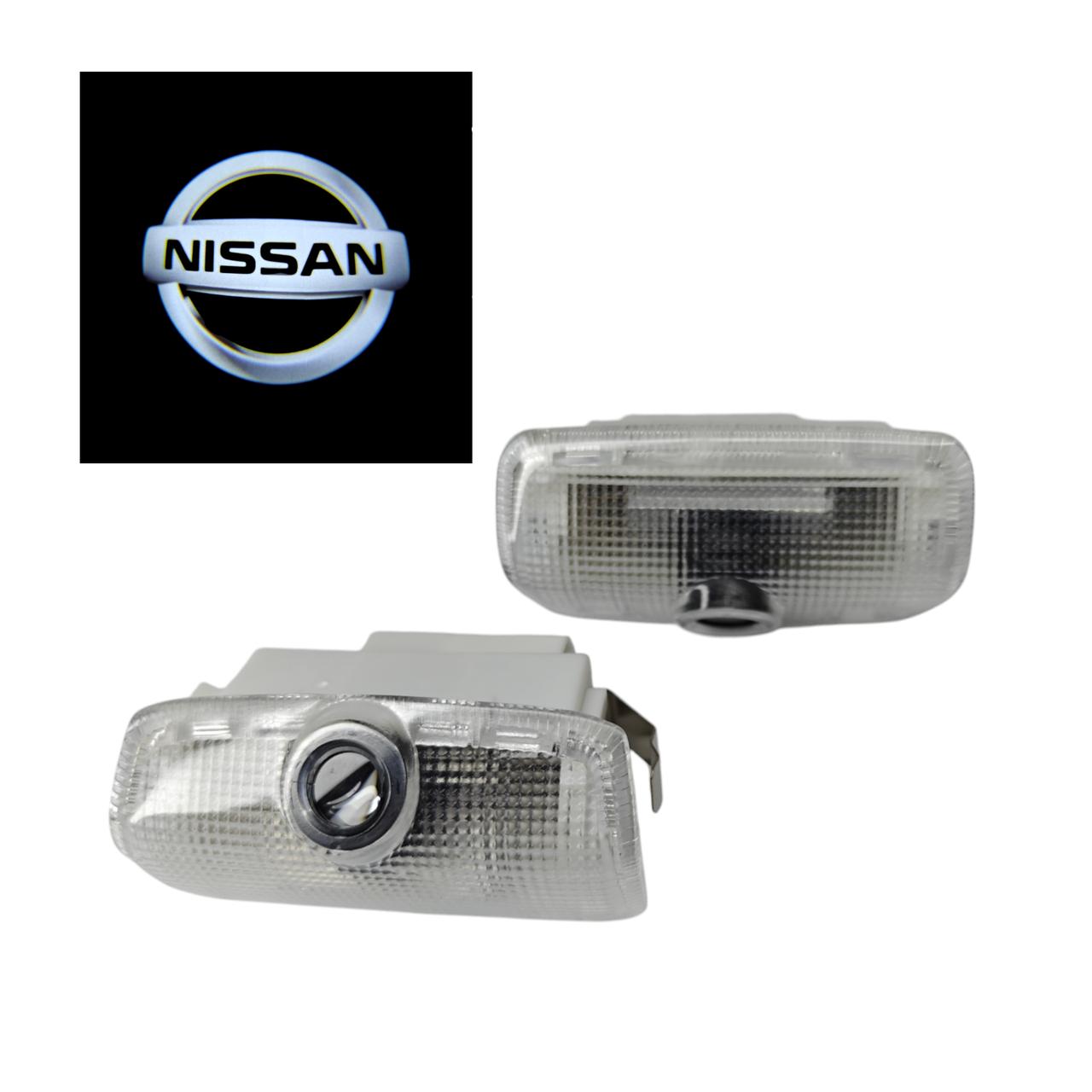 Подсветка на двери автомобиля светодиодная штатная с логотипом Nissan (2474009622) - фото 2