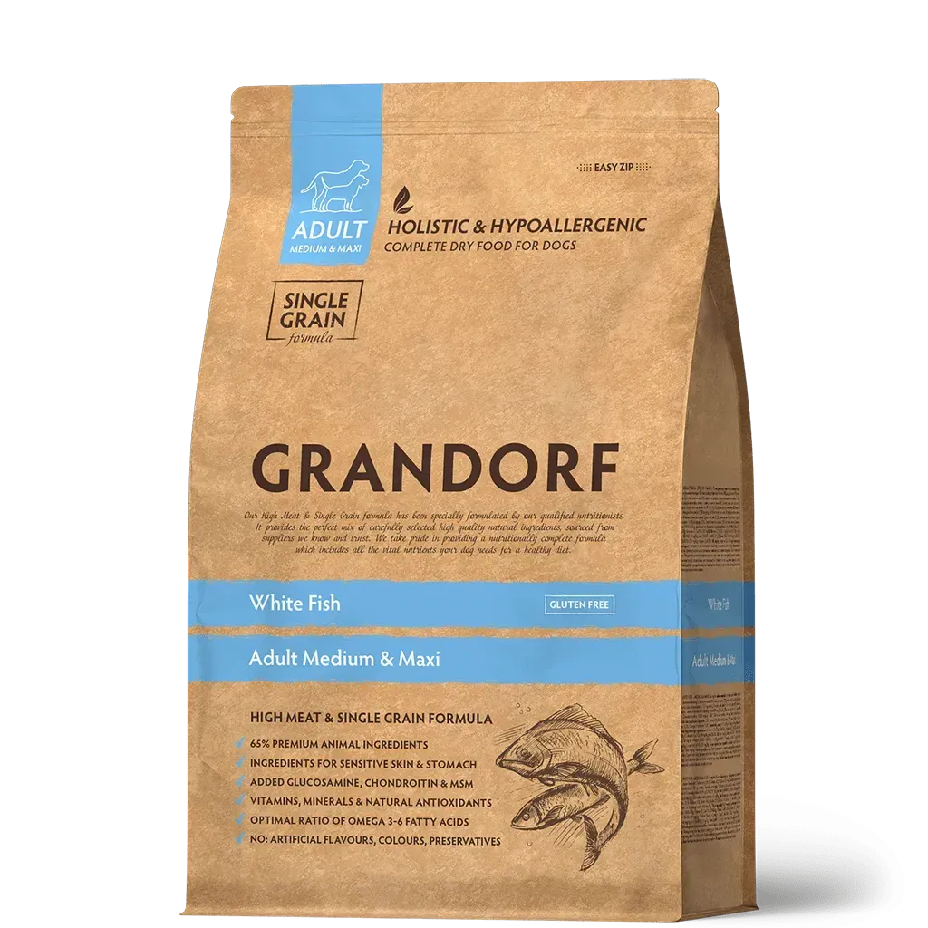 Корм для собак сухой Grandorf White Fish and Rice All Breed 1 кг