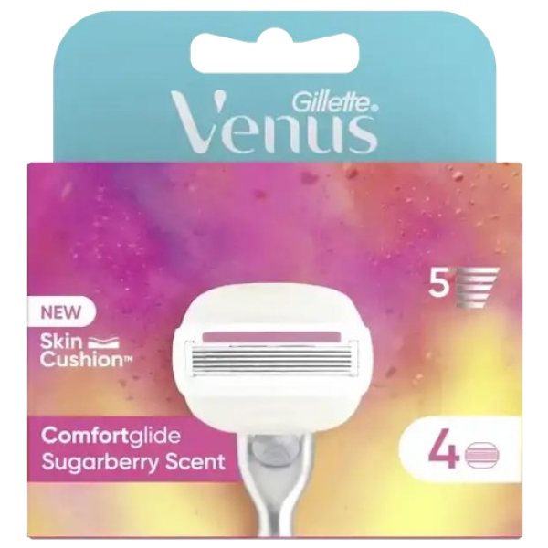 Картриджи сменные для бритья GILLETTE Venus Olay ComfortGlide Sugarberry 4 шт.