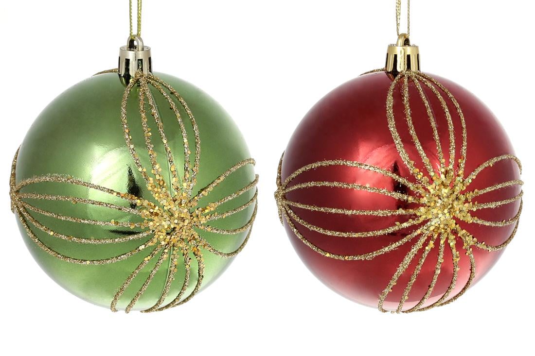 Шар новогодний BonaDi D-8 см 12 шт. (898-203)