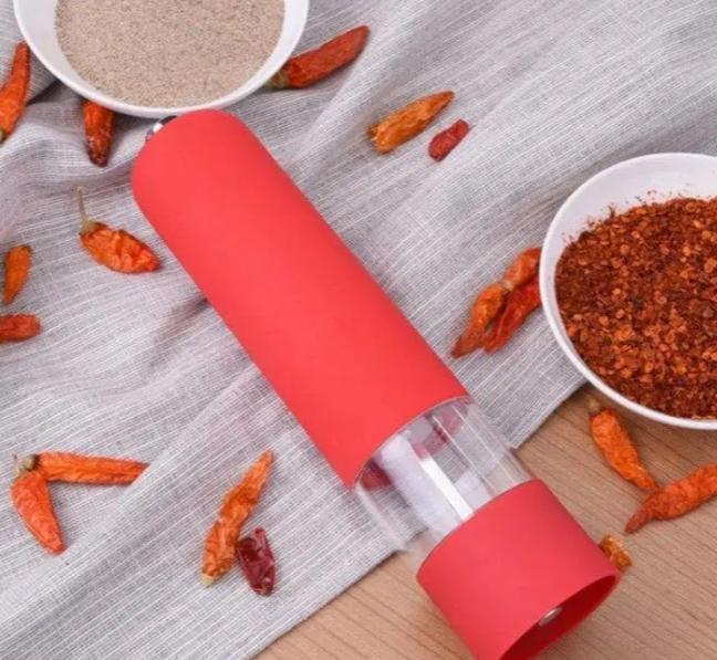 Мельница для специй с подсветкой 22 см Красная (ОДКХ-910-2) - фото 3