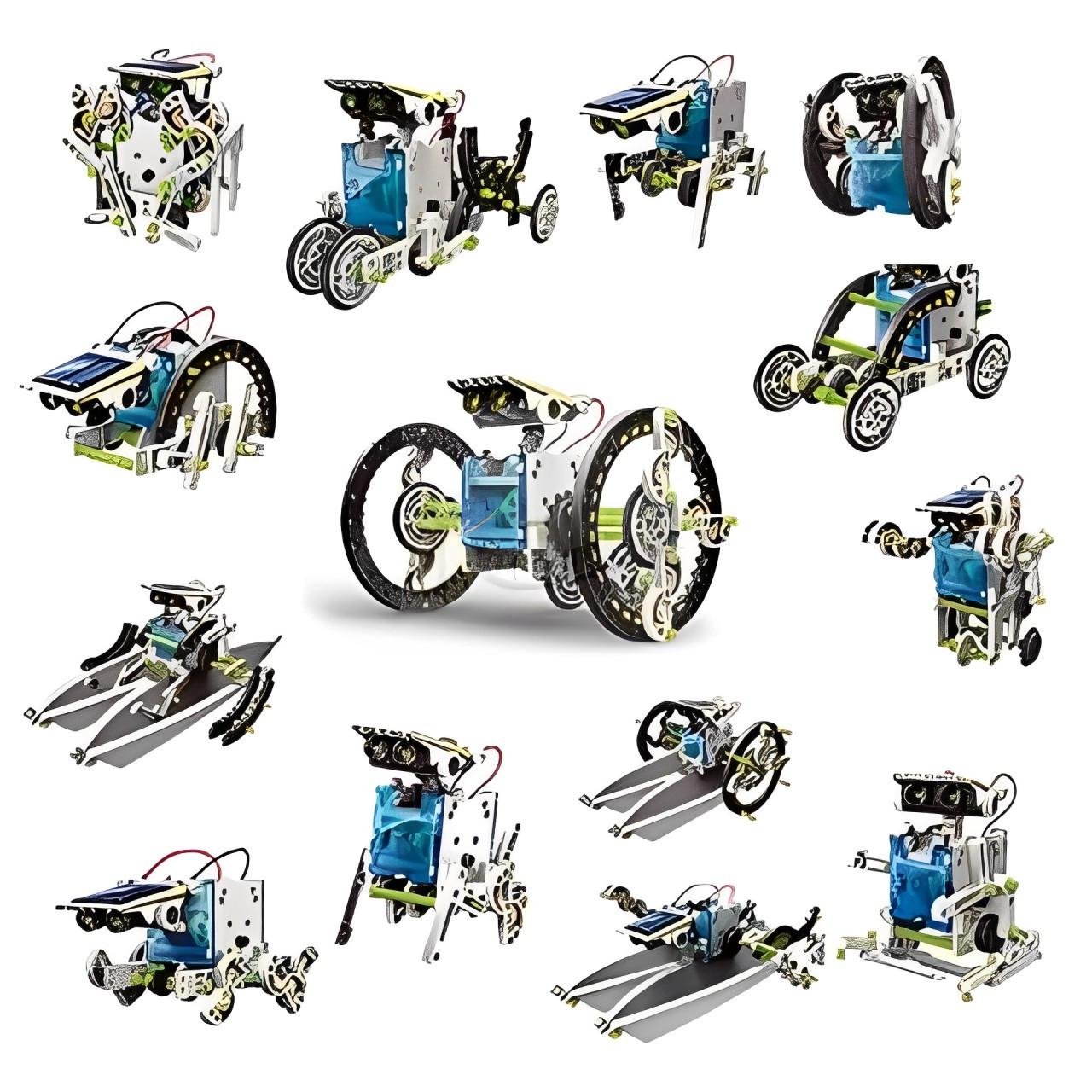Конструктор робот Solar Robot 14в1 на солнечных батареях (2471427313) - фото 4