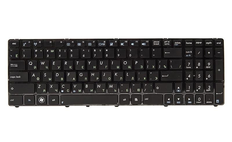 Клавіатура Power для ноутбука ASUS K52 K52J K52JK Чорний фрейм Чорний