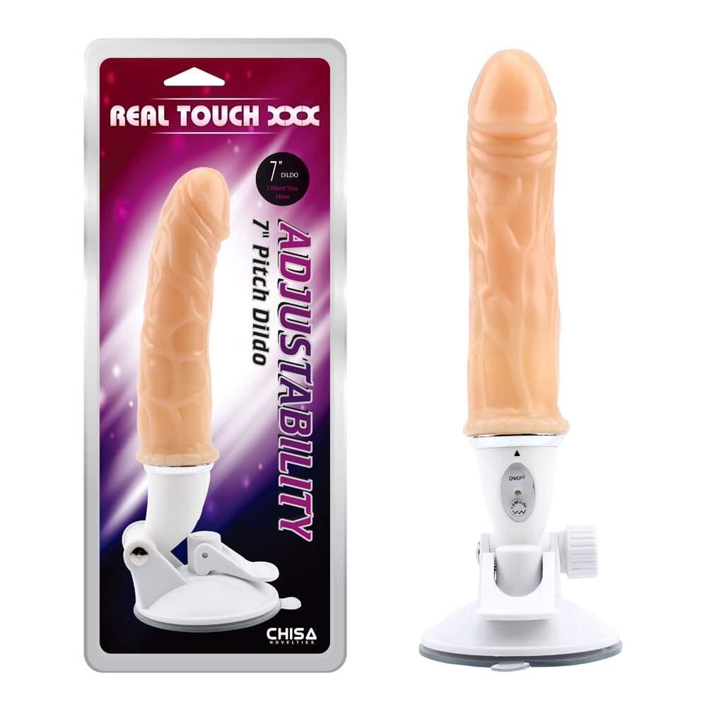 Вибратор реалистичный Chisa Real Touch XXX Adjustability на регулируемой присоске Бежевый (38023592)
