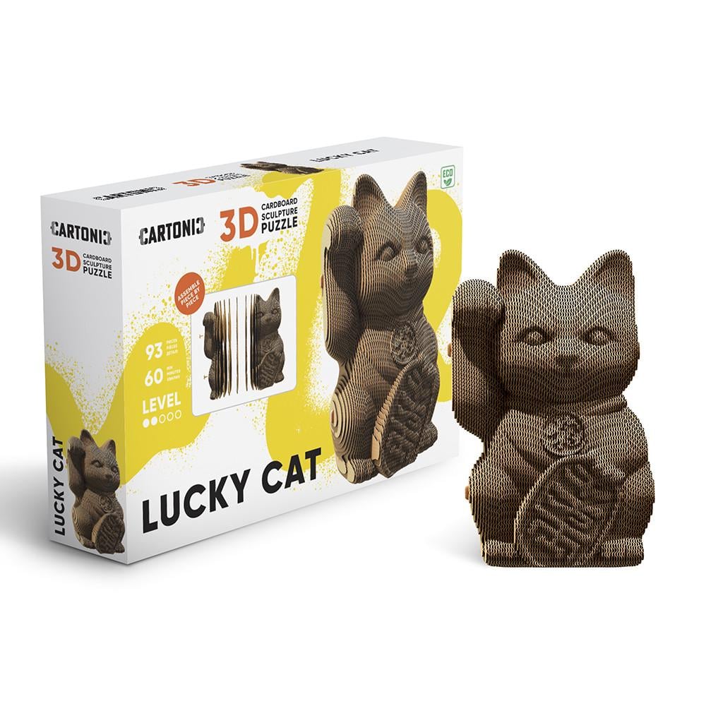Пазл-конструктор 3D картонный Cartonic 3D Puzzle Lucky cat Счастливый кот (33394477)