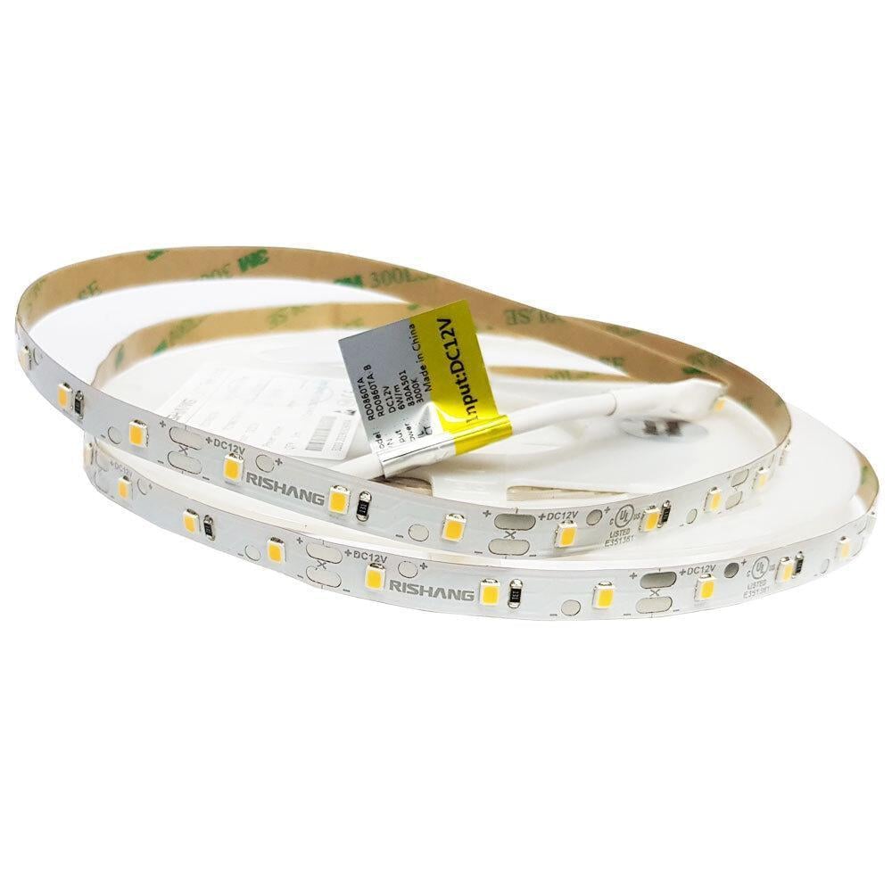 Светодиодная лента 2835-60-IP20-WW-8-12 RD0860TA-B 3000K CRI80 (16993)