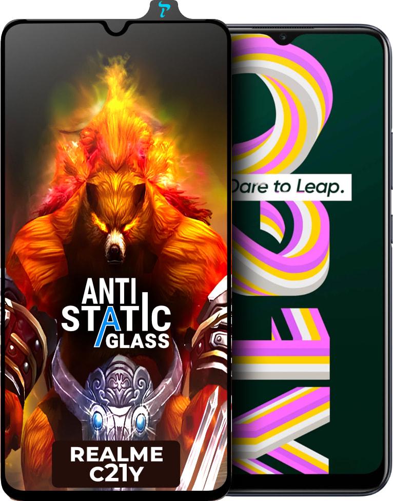 Стекло защитное ESD Antistatic Realme C21Y (33292)