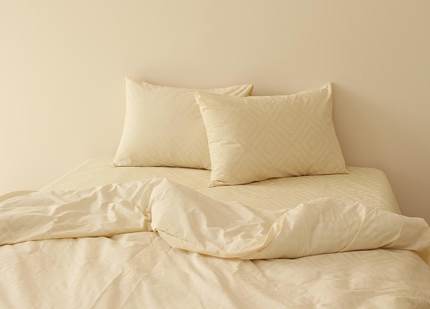 Комплект постельного белья TAGtekstil полуторный наволочки 70x70 см (R123Beige)