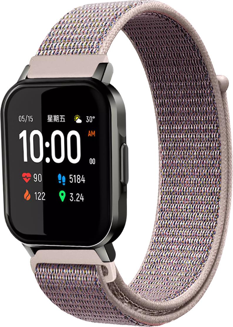 Ремінець нейлоновий Sport Loop для Haylou Smart Watch 2 LS02 Grey Pink (15120-06) Ремінець нейлоновий Sport Loop для Haylou Smart Watch 2 LS02 Grey Pink (15120-06)